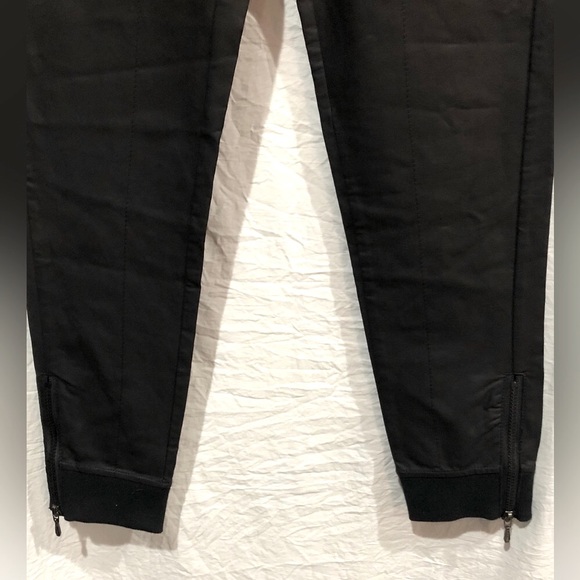 BORN FLY anytown usa black leather joggers/sweatpants/trousers sizeM NWT - Picture 7 of 10